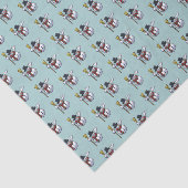 Kunstpatroon Jolly Top Hat Snowman Tissuepapier (Detail)