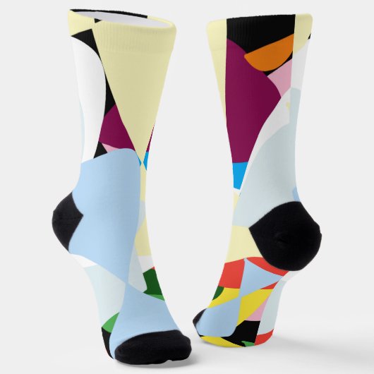 Kunstpatroon kerstvakantie sokken (Gebogen)