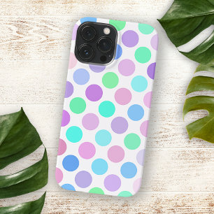 Kunstpatroon kleurig zomerpastel Polka Dots iPhone 13 Pro Max Hoesje