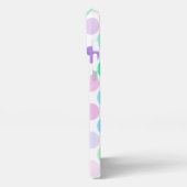 Kunstpatroon kleurig zomerpastel Polka Dots iPhone Hoesje (Linkerkant)