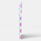 Kunstpatroon kleurig zomerpastel Polka Dots iPhone Hoesje (Rechterkant)