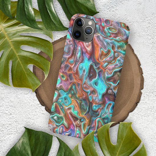 Kunstpatroon kleurige Classy Fun Paint Blur Waves Case-Mate iPhone Case