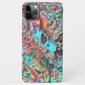 Kunstpatroon kleurige Classy Fun Paint Blur Waves iPhone Hoesje (Achterkant)