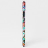 Kunstpatroon kleurige Classy Fun Paint Blur Waves iPhone Hoesje (Rechterkant)