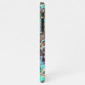 Kunstpatroon kleurige Classy Fun Paint Blur Waves iPhone Hoesje (Linkerkant)