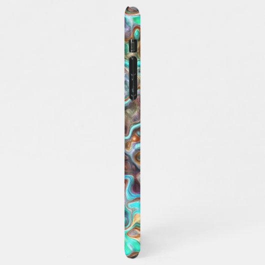 Kunstpatroon kleurige Classy Fun Paint Blur Waves iPhone Hoesje (Linkerkant)