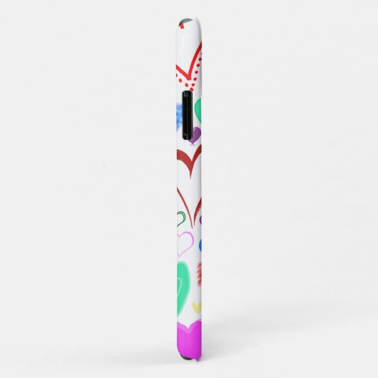 Kunstpatroon, kleurrijke harten, hartspatroon Case-Mate iPhone case (Achterkant/rechts)