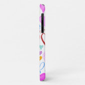 Kunstpatroon, kleurrijke harten, hartspatroon Case-Mate iPhone case (Achterkant/links)