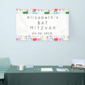 Kunstpatroon, kleurrijke harten, vlek Mitzah Spandoek (Beurs)