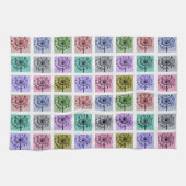 Kunstpatroon kleurrijke ventilator Pop Theedoek (Horizontaal)