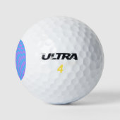 Kunstpatroon lichtblauw en lavender golfballen (Logo)