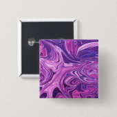 Kunstpatroon met galaxie vierkante button 5,1 cm (Voorkant /achterkant)