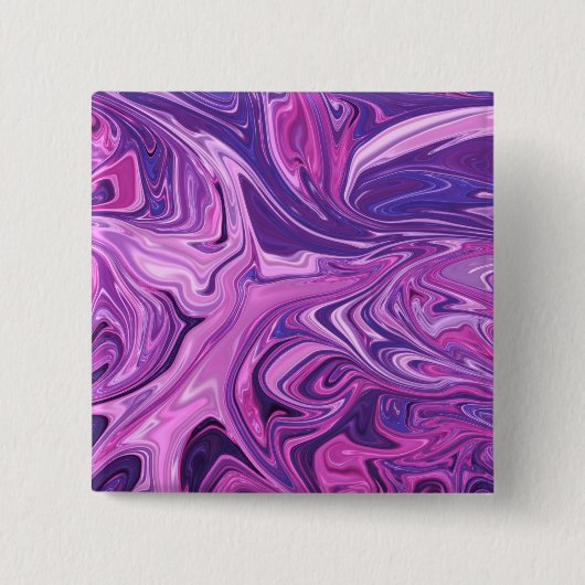 Kunstpatroon met galaxie vierkante button 5,1 cm (Voorkant)