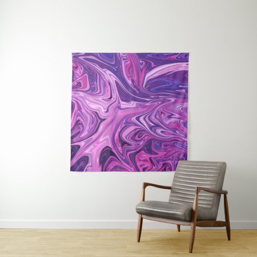 Kunstpatroon met galaxie wandkleed (In situ)