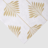 Kunstpatroon met gouden en witte stijlvolle afwerk tissuepapier (Detail)