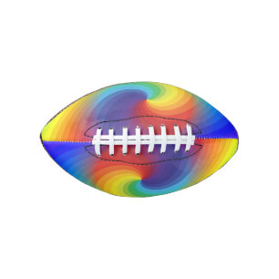 Kunstpatroon met kleurrijke kleurstof regenboogsch american football