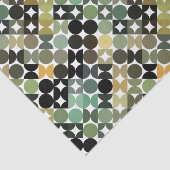 Kunstpatroon met roodgroene tapes tissuepapier (Detail)