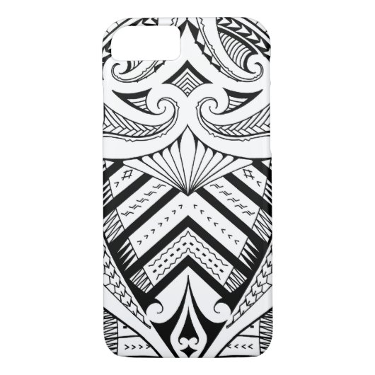 Kunstpatroon met Samoaans tattoo Case-Mate iPhone Case (Achterkant)