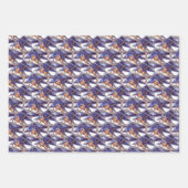 Kunstpatroon Natuur van blauwvogel Inpakpapier Vel (Voorkant 2)