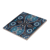 Kunstpatroon op keramische Tegel Tegeltje (Zijkant)