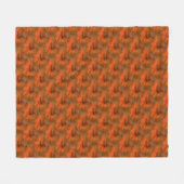 Kunstpatroon Oranje Daisy Flower Natuur Fleece Deken (Voorkant (Horizontaal))