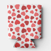 Kunstpatroon, rode harten, hartspatroon blikjeskoeler (Achterkant)
