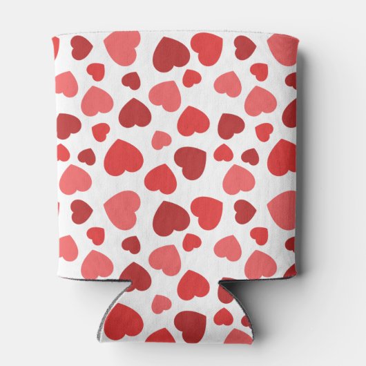 Kunstpatroon, rode harten, hartspatroon blikjeskoeler (Achterkant)