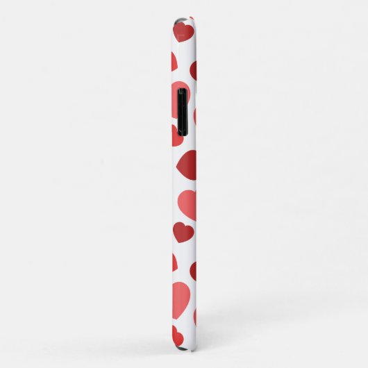 Kunstpatroon, rode harten, hartspatroon Case-Mate iPhone case (Achterkant/rechts)