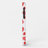 Kunstpatroon, rode harten, hartspatroon Case-Mate iPhone case (Achterkant/links)