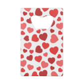 Kunstpatroon, rode harten, hartspatroon creditkaart flessenopener (Achterkant)