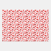 Kunstpatroon, rode harten, hartspatroon inpakpapier vel (Voorkant 2)