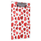 Kunstpatroon, rode harten, hartspatroon klembord (Rechts)