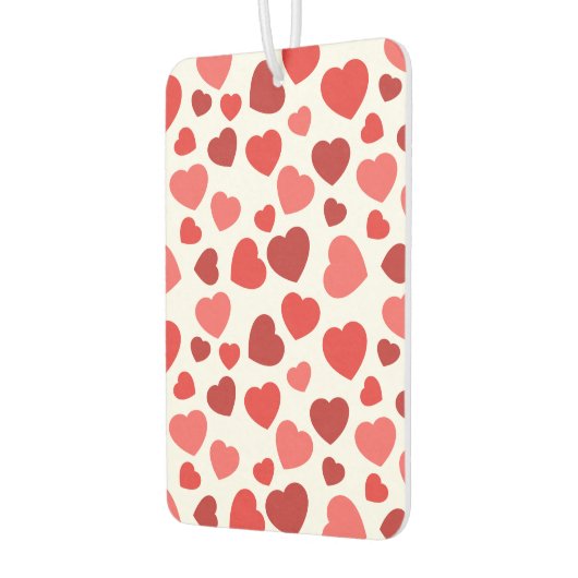 Kunstpatroon, rode harten, hartspatroon luchtverfrisser (Links)