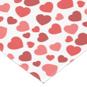 Kunstpatroon, rode harten, hartspatroon medium tafelloper (Hoek)