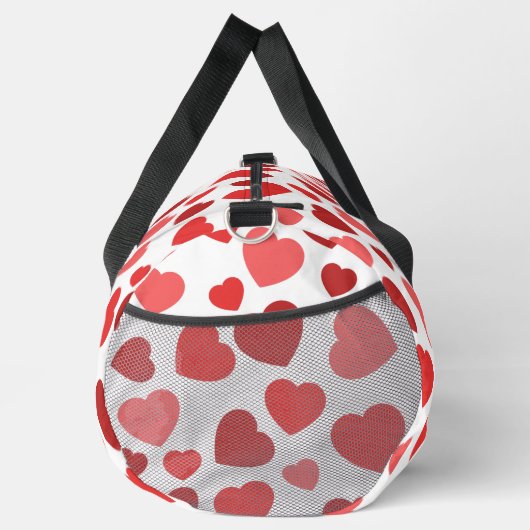 Kunstpatroon, rode harten, hartspatroon plunjezak (Rechts)