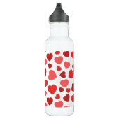 Kunstpatroon, rode harten, hartspatroon waterfles  (Rechts)