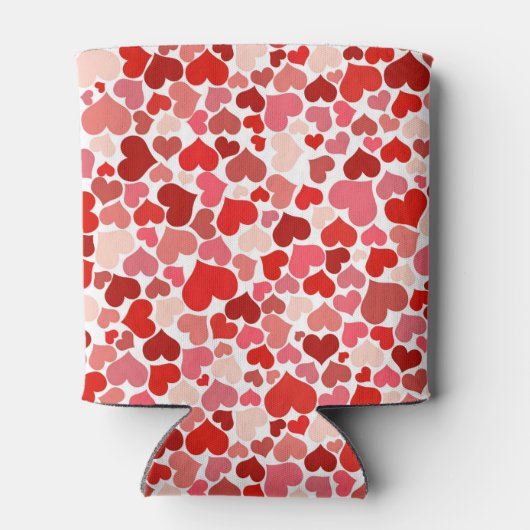 Kunstpatroon, rode harten, liefde blikjeskoeler (Achterkant)