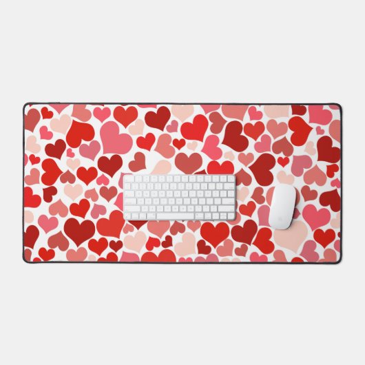 Kunstpatroon, rode harten, liefde bureaumat (Keyboard & Muis)