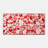 Kunstpatroon, rode harten, liefde bureaumat (Voorkant)