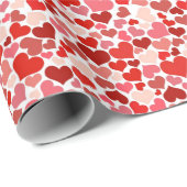 Kunstpatroon, rode harten, liefde cadeaupapier (Rol Hoek)