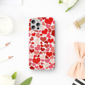 Kunstpatroon, rode harten, liefde Case-Mate iPhone case