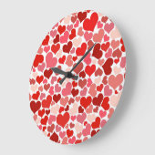 Kunstpatroon, rode harten, liefde grote klok (Hoek)