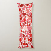 Kunstpatroon, rode harten, liefde lichaamskussen (Achterkant (Verticaal))