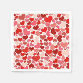 Kunstpatroon, rode harten, liefde servet (Voorkant)