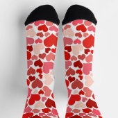 Kunstpatroon, rode harten, liefde sokken (Top)