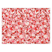 Kunstpatroon, rode harten, liefde tafelkleed (Voorkant (Horizontaal))