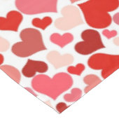 Kunstpatroon, rode harten, liefde tafelkleed (Gekanteld)