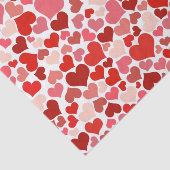Kunstpatroon, rode harten, liefde tissuepapier (Detail)