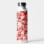 Kunstpatroon, rode harten, liefde waterfles (Links)