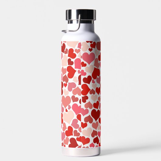 Kunstpatroon, rode harten, liefde waterfles (Rechts)